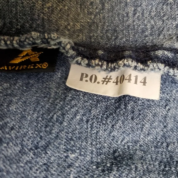Avirex | 🔥Host Pick🔥 Vintage Y2K 90's Authentic Denim Jean Jacket - Size 3XL - Picture 14 of 15